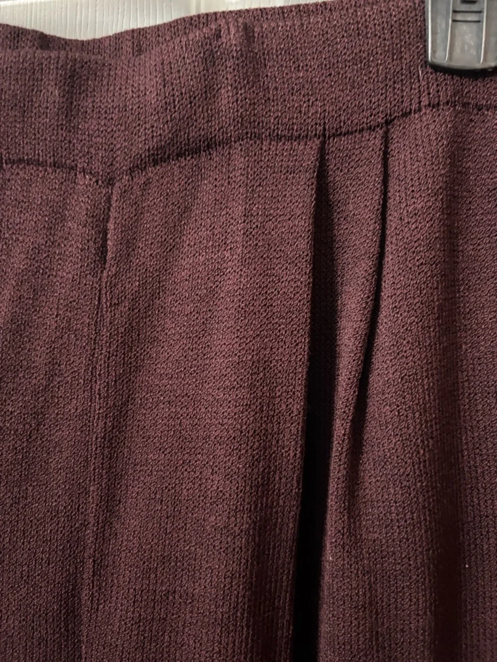 ST.JOHN Collection by Marie Gray Women's Mahogany Gold Knit Pant Suit Sz 6 Wool